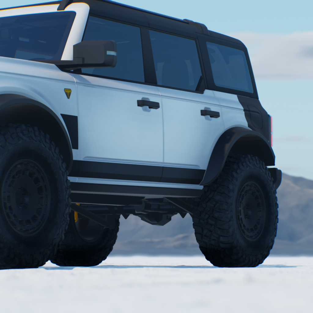 FORD BRONCO BLACKOUT ROCKER PANEL - Rumble Wraps