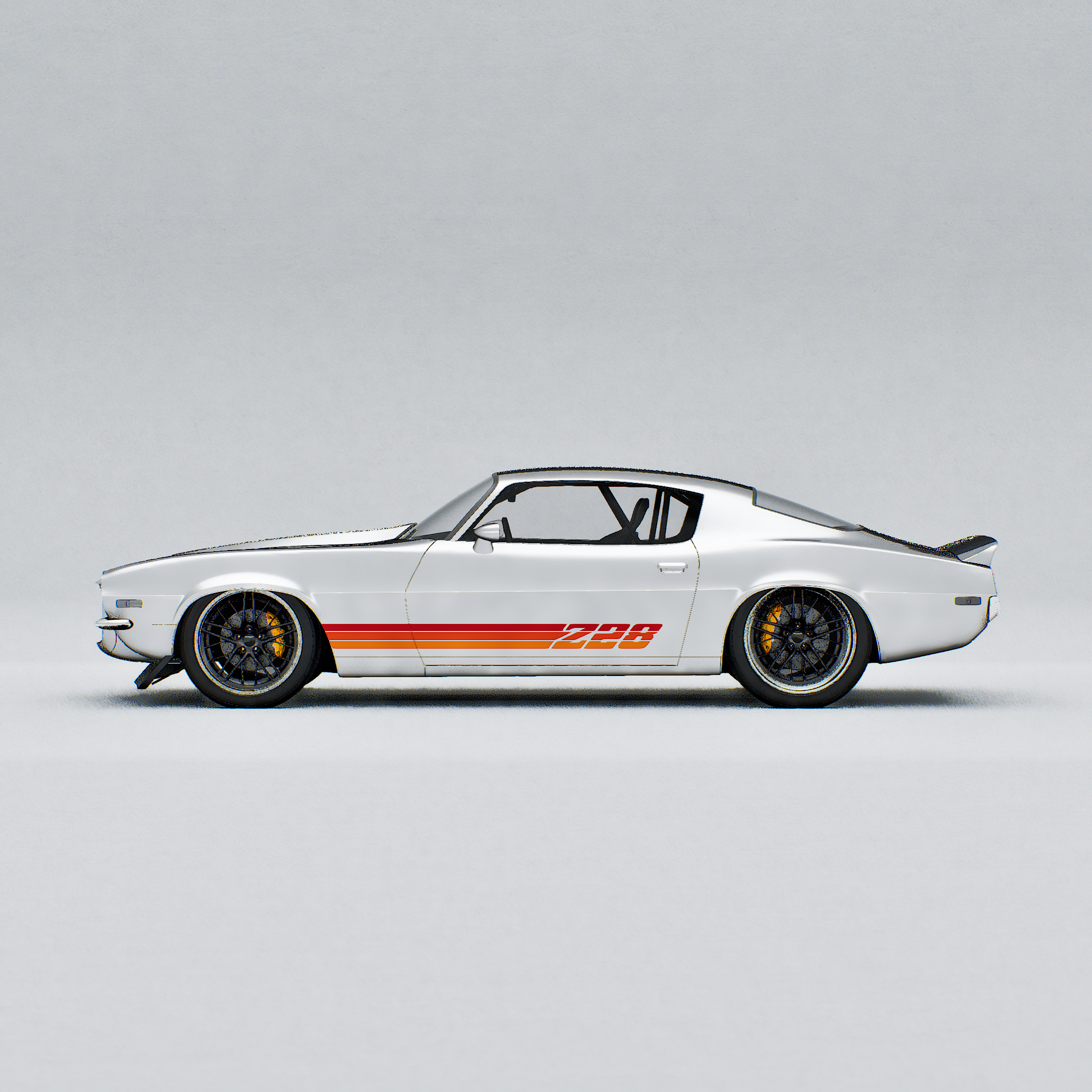 CHEVY CAMARO Z28 SUNSET ORANGE