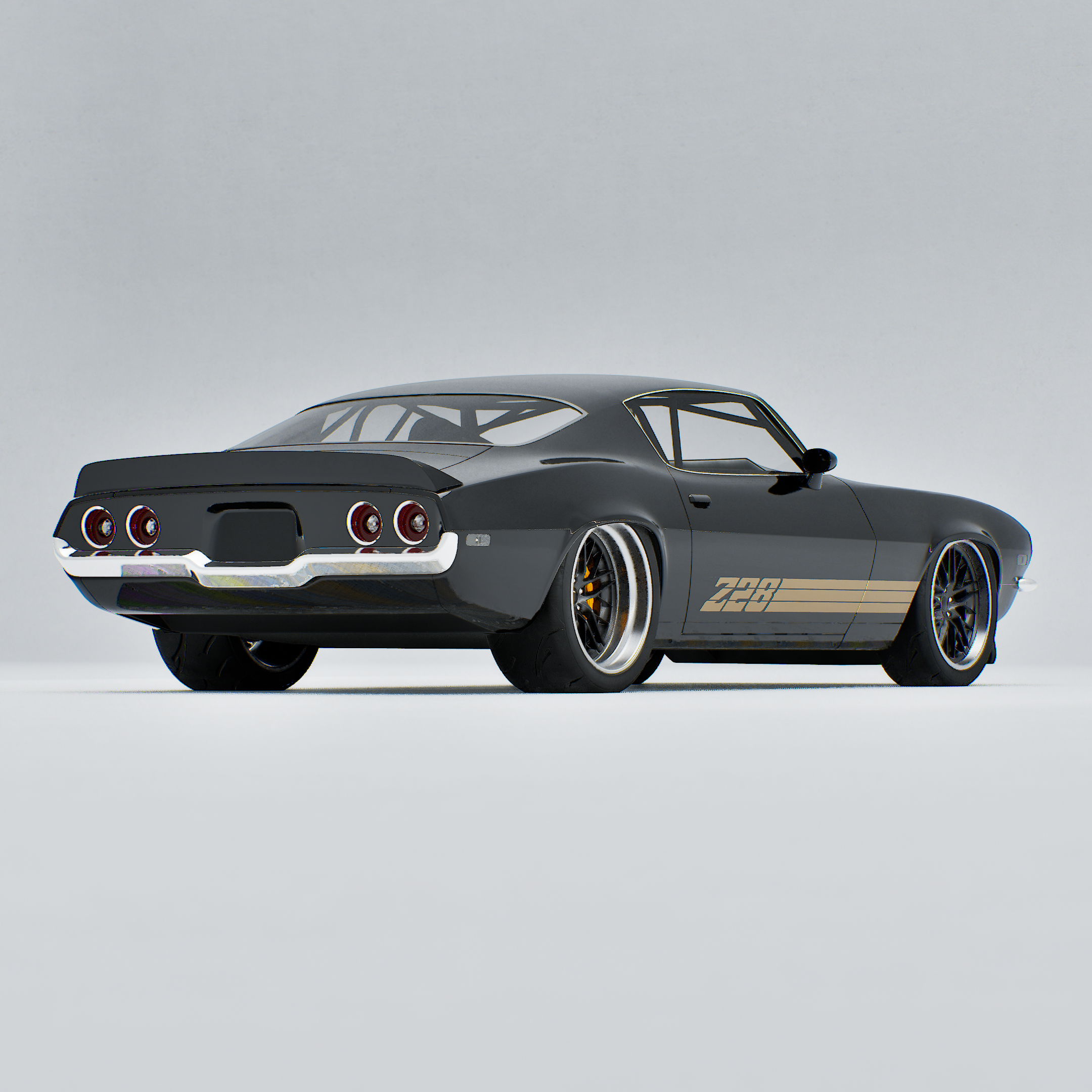 CHEVY CAMARO Z28 BLUE STRIPES