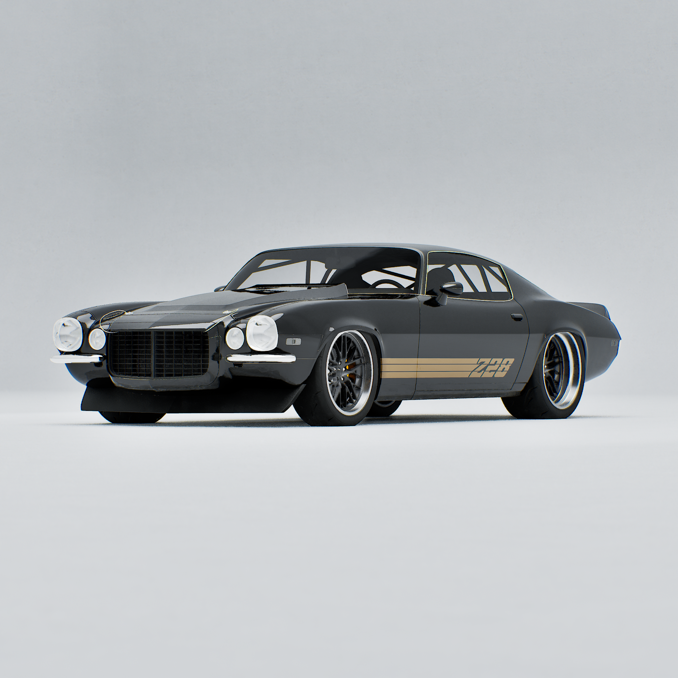 CHEVY CAMARO Z28 GOLD STRIPES