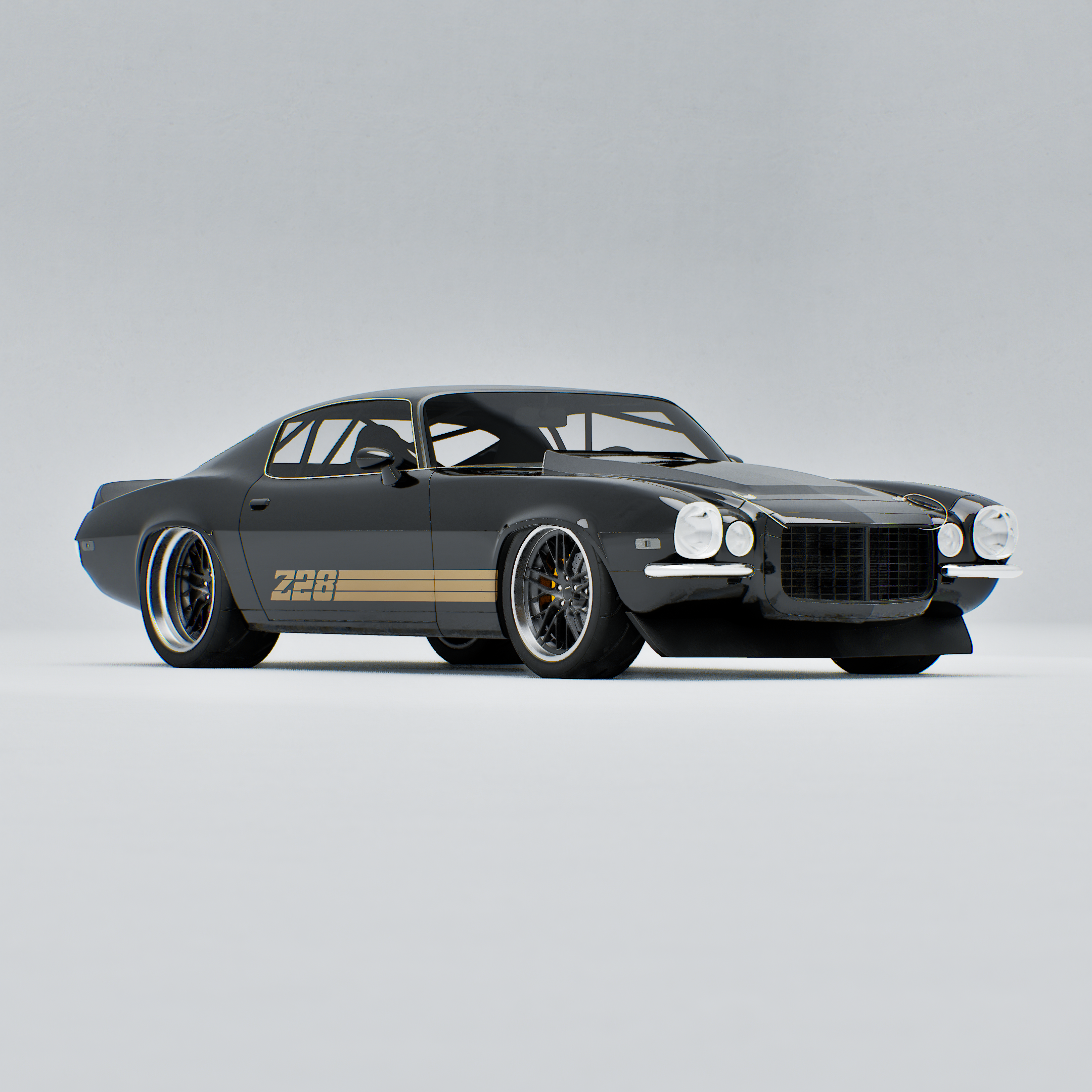 CHEVY CAMARO Z28 GOLD STRIPES