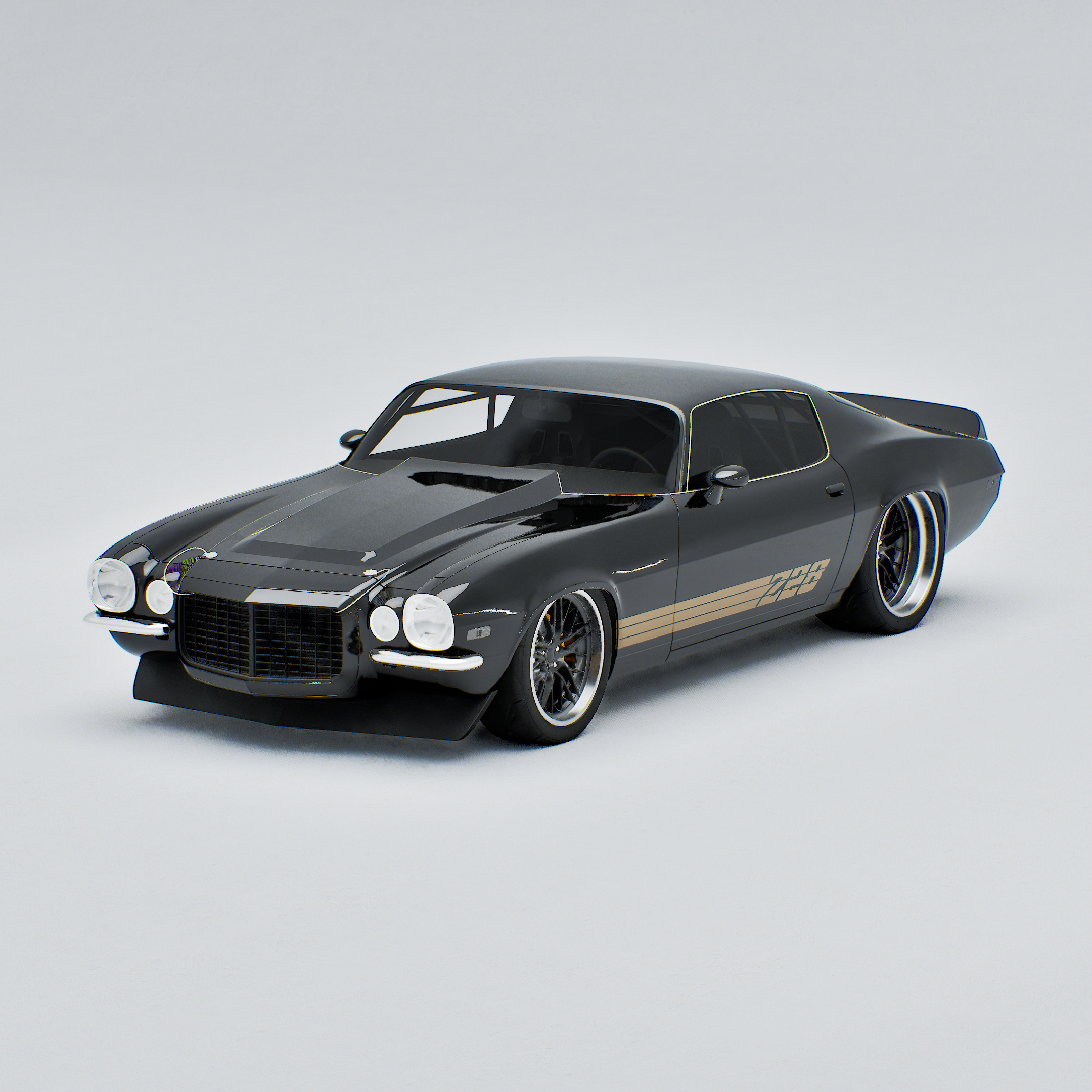 CHEVY CAMARO Z28 GOLD STRIPES