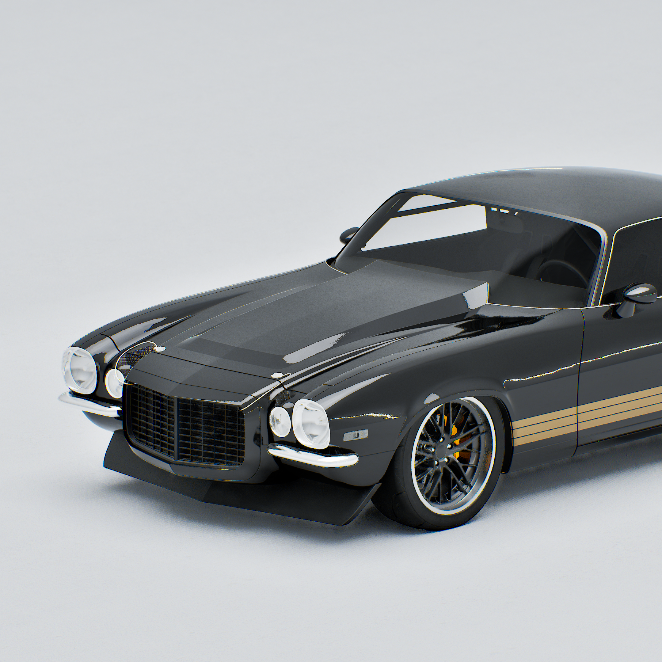 CHEVY CAMARO Z28 GOLD STRIPES