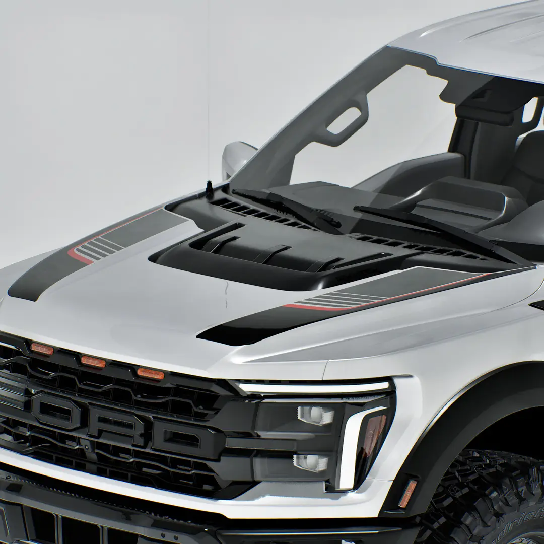IMG2396 Gen 3 Ford F150 Raptor Heritage Edition Hood Stripe Decals